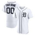 Custom Detroit Tigers White FEDASGOGE Home Authentic Jersey