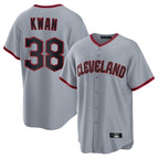 Cleveland Guardians #38 Steven Kwan Player Gray FEDASGOGE Home Game Stitched Jerseys
