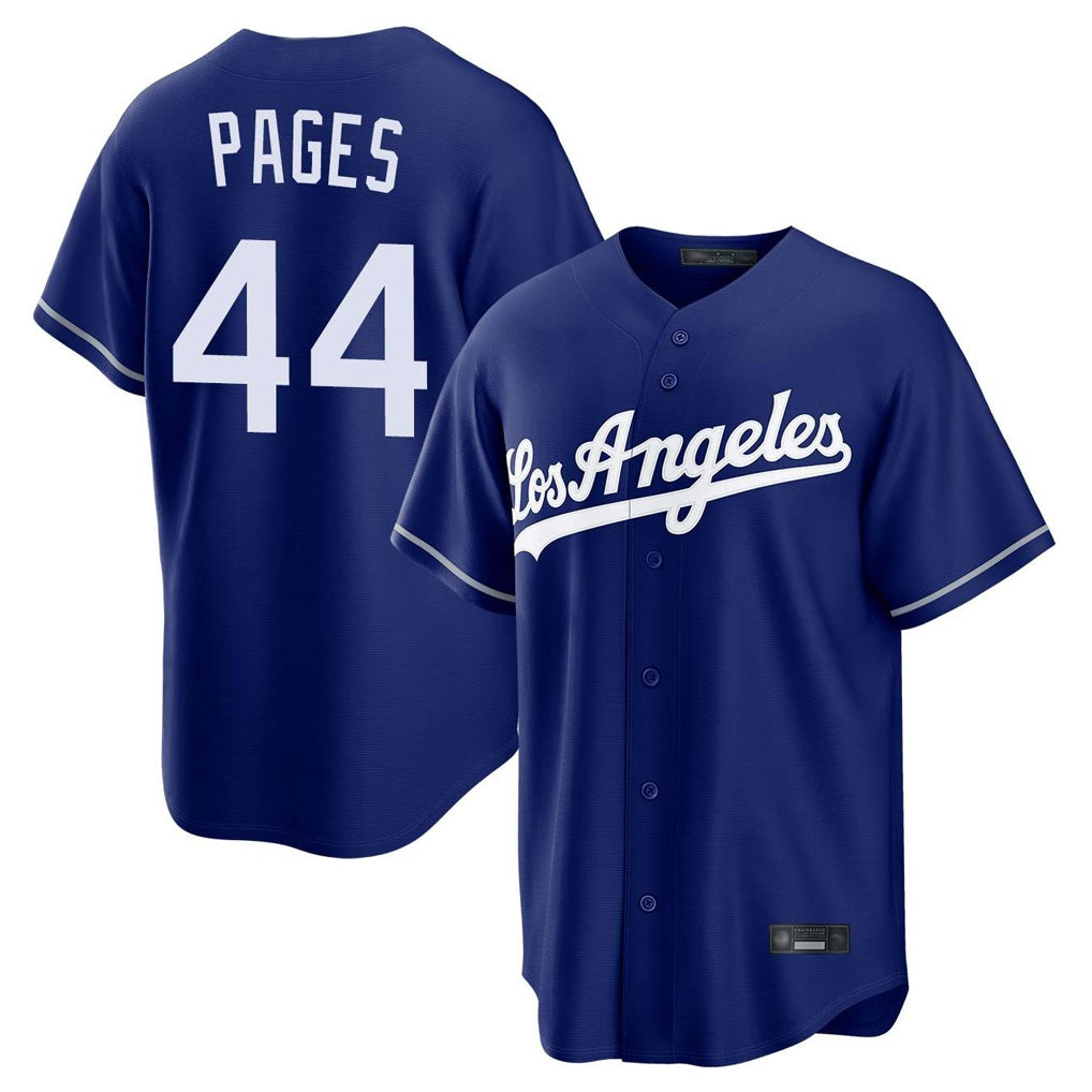 Los Angeles Dodgers #44 Andy Pages Player Royal FEDASGOGE Game Stitched Jerseys
