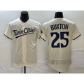 Minnesota Twins #25 Byron Buxton 2023 Cream FEDASGOGE Flex Base Stitched Jersey
