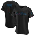 Miami Marlins #1 Connor Norby Player Black FEDASGOGE Home Limited Elite Stitched Jerseys