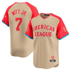 Kansas City Royals #7 Bobby Witt Jr. Player Cream FEDASGOGE American League All-Star Game Limited Home Stitched Jerseys