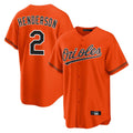 Baltimore Orioles #2 Gunnar Henderson Player Orange FEDASGOGE Home Game Stitched Jerseys
