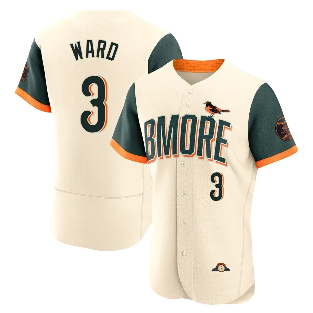 Baltimore Orioles #3 Taylor Ward Player Cream FEDASGOGE 2026 City Connect Limited Elite Home Game Stitched Jerseys