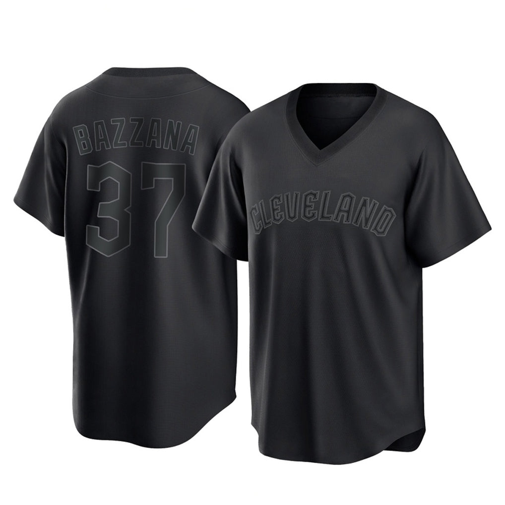 Cleveland Guardians #37 Travis Bazzana Player Black FEDASGOGE T-shirt Home Game Stitched Jerseys