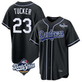 Los Angeles Dodgers #23 Kyle Tucker Player Black FEDASGOGE World Series Carbon Limited Home Stitched Jerseys