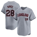 Cleveland Guardians #28 Tanner Bibee Player Gray FEDASGOGE Road Limited Home Stitched Jerseys