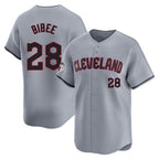 Cleveland Guardians #28 Tanner Bibee Player Gray FEDASGOGE Road Limited Home Stitched Jerseys