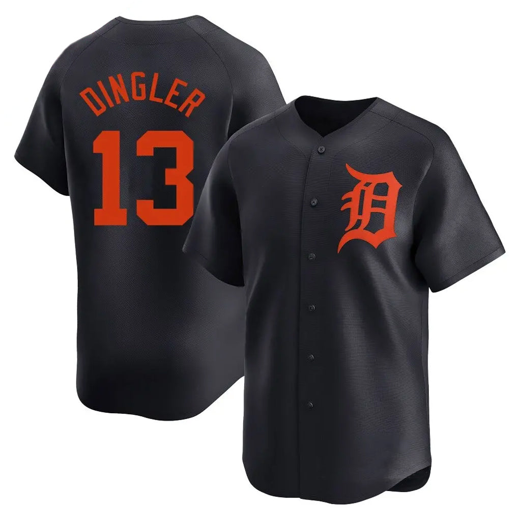 Detroit Tigers #13 Dillon Dingler Player Navy FEDASGOGE Home Limited Stitched Jerseys