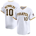 Pittsburgh Pirates #10 Bryan Reynolds White FEDASGOGE Home Limited Stitched Jersey
