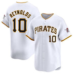 Pittsburgh Pirates #10 Bryan Reynolds White FEDASGOGE Home Limited Stitched Jersey