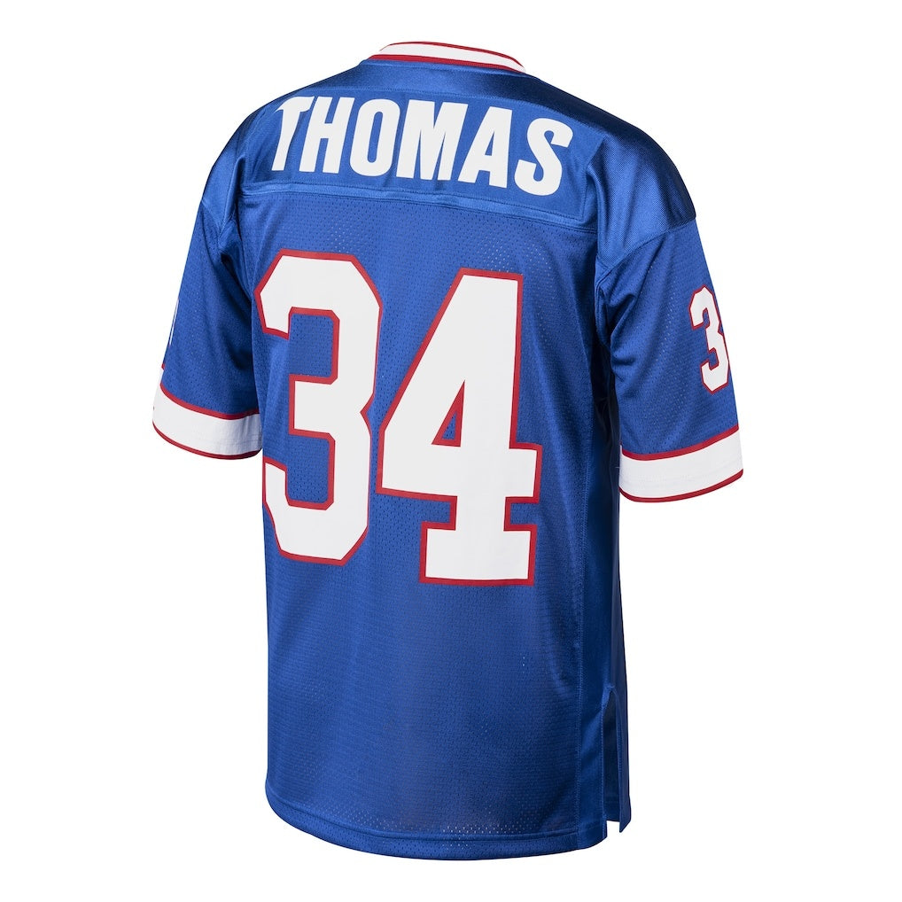 B.Bills #34 Thurman Thomas Mitchell & Ness Royal FEDASGOGE Authentic Throwback Retired Player Jersey