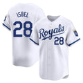 Kansas City Royals #28 Kyle Isbel Player White FEDASGOGE Alt Limited Home Stitched Jerseys