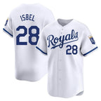 Kansas City Royals #28 Kyle Isbel Player White FEDASGOGE Alt Limited Home Stitched Jerseys