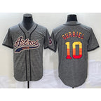 Houston Astros #10 Yuli Gurriel Grey FEDASGOGE Gridiron Cool Base Stitched Jersey 1