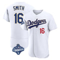 Los Angeles Dodgers #16 Will Smith Player Gold White FEDASGOGE World Series Meet 2026 Collection Stadium Limited Elite Stitched Jerseys