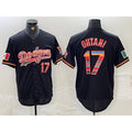 Los Angeles Dodgers #17 Shohei Ohtani Black FEDASGOGE Mexico Cool Base Stitched Jersey