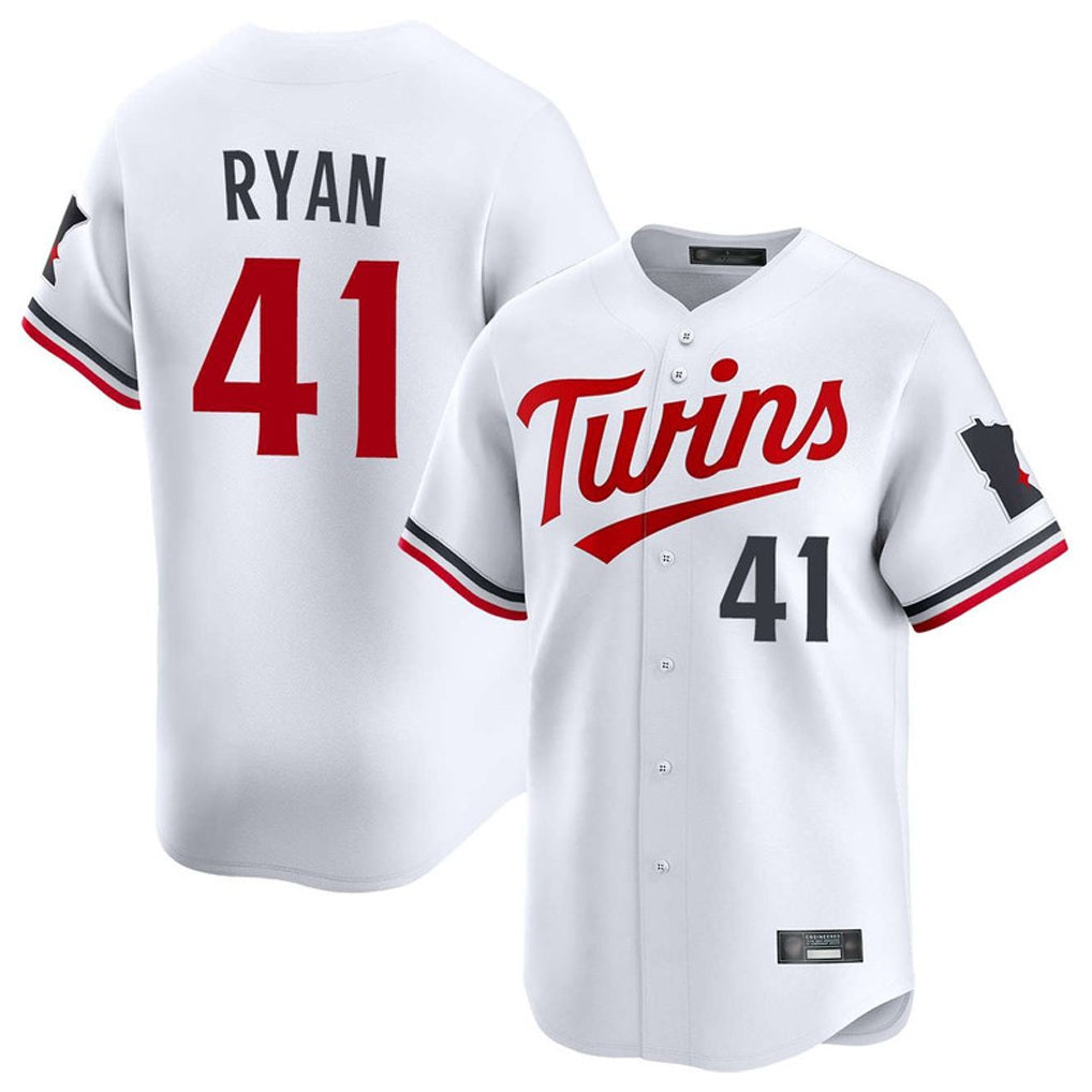 Minnesota Twins #41 Joe Ryan Player White FEDASGOGEHome Limited Stitched Jerseys