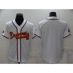 Atlanta Braves Blank 2022 White Gold FEDASGOGE World Series Champions Program Cool Base Stitched Jersey