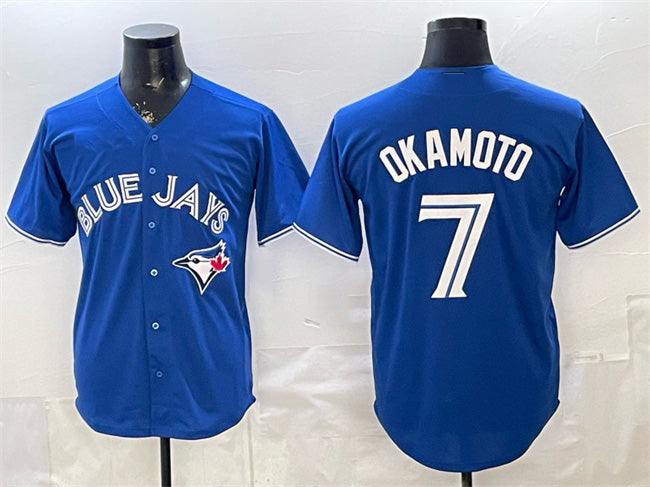 Toronto Blue Jays #7 Kazuma Okamoto Royal FEDASGOGE 2026 Cool Base Stitched Jersey