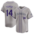 Colorado Rockies #14 Ezequiel Tovar Player Gray FEDASGOGE Limited Home Stitched Jerseys
