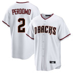 Arizona Diamondbacks #2 Geraldo Perdomo Player White FEDASGOGE Home Game Stitched Jerseys