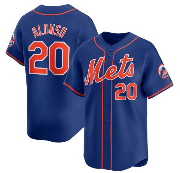New York Mets #20 Pete Alonso Royal FEDASGOGE 2024 Alternate Limited Stitched Jersey