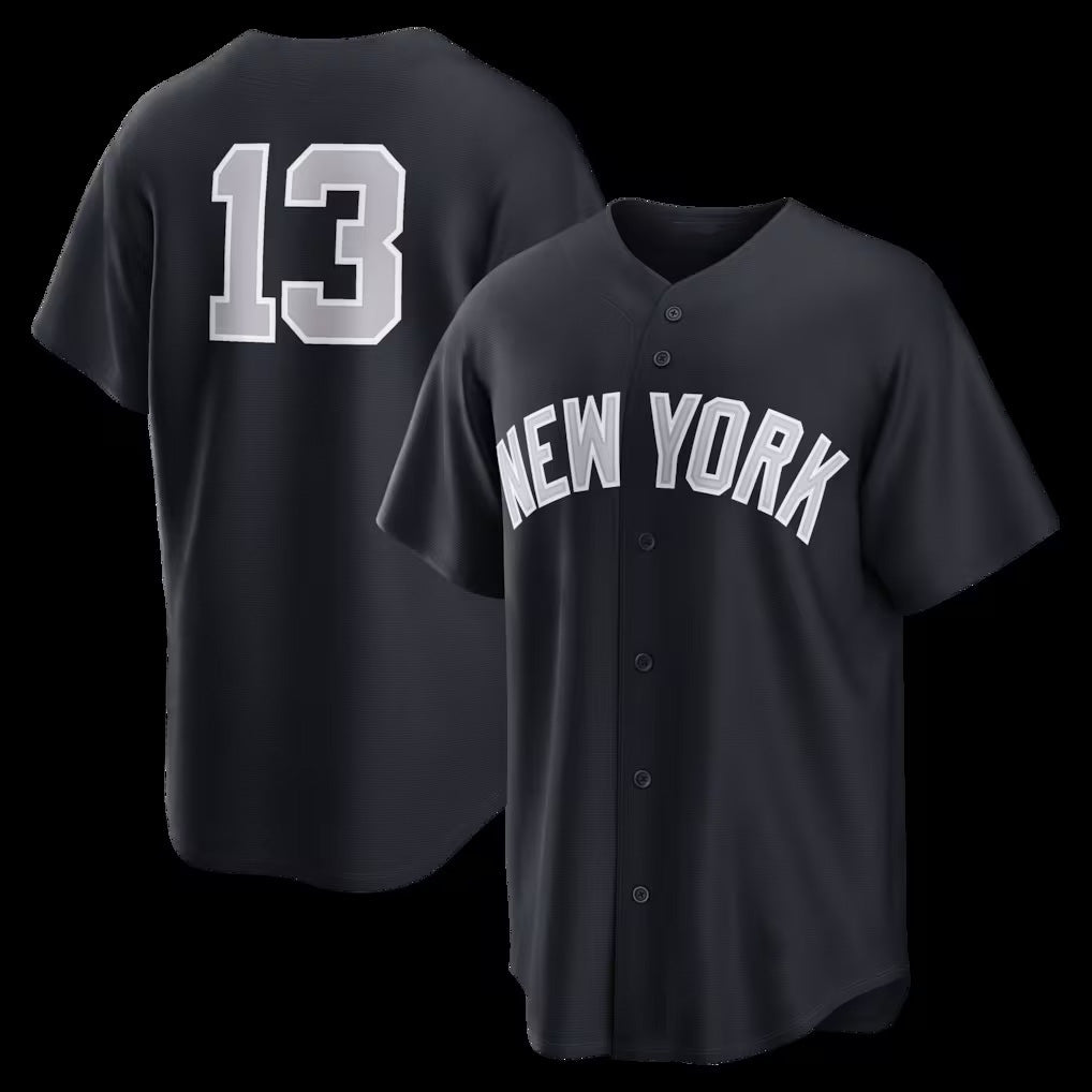 New York Yankees #13 Jazz Chisholm Jr. Navy FEDASGOGE Alternate Replica Jersey 2