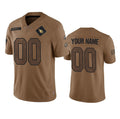 Custom A.Cardinals Active Player 2023 Brown FEDASGOGE Salute To Service Limited Stitched Jersey
