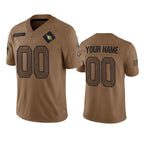Custom A.Cardinals Active Player 2023 Brown FEDASGOGE Salute To Service Limited Stitched Jersey