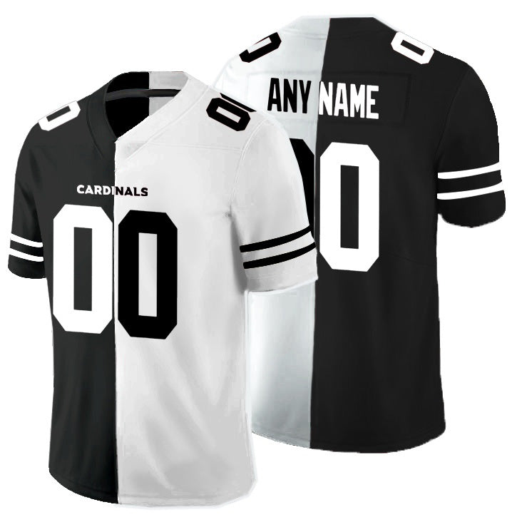 Custom A.Cardinals Black And White FEDASGOGE Split Vapor Untouchable Limited Jersey