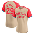 Detroit Tigers #29 Tarik Skubal Player Cream FEDASGOGE American League All-Star Limited Elite Home Stitched Jerseys