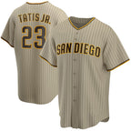 San Diego Padres #23 Fernando Tatis Jr. Tan FEDASGOGE Alternate Replica Player Jersey