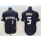 Philadelphia Phillies #5 Bryson Stott Black FEDASGOGE Gothic Vapor Limited Stitched Jersey