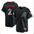 Arizona Diamondbacks #2 Geraldo Perdomo Player Black FEDASGOGE USA 250 Fourth of July Home Game Stitched Jerseys