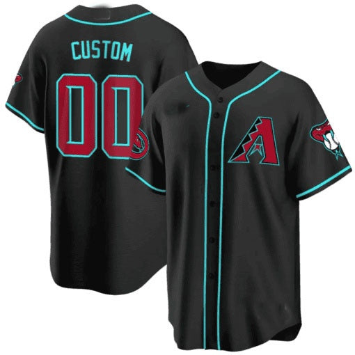 Custom Arizona Diamondbacks 2024 Cool Base Jersey ¨C Black FEDASGOGE