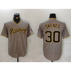 Pittsburgh Pirates #30 Paul Skenes Grey FEDASGOGE Stitched Jersey