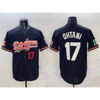 Los Angeles Dodgers #17 Shohei Ohtani Black FEDASGOGE Mexico Limited Stitched Jersey