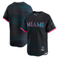 Miami Marlins Blank Player Black FEDASGOGE City Connect Home Limited Stitched Jerseys