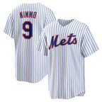 New York Mets #9 Brandon Nimmo White FEDASGOGE Home Replica Jersey