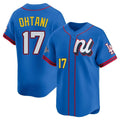 Los Angeles Dodgers #17 Shohei Ohtani Player Blue FEDASGOGE All-Star Limited Home Stitched Jerseys