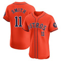 Houston Astros #11 Cam Smith Player Orange FEDASGOGE Home Limited Elite Stitched Jerseys