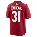 A.Cardinals #31 Emari Demercado Cardinal FEDASGOGE Team Game Jersey