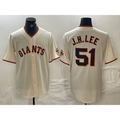 San Francisco Giants #51 Jung Hoo Lee Cream FEDASGOGE 2024 Home Limited Stitched Jersey