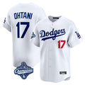 Los Angeles Dodgers #17 Shohei Ohtani Player White FEDASGOGE World Series Meet Limited Home Stitched Jerseys