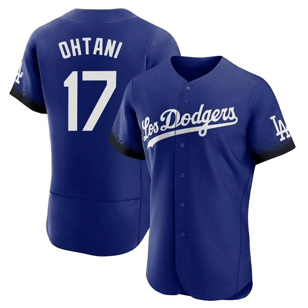 Los Angeles Dodgers #17 Shohei Ohtani Player Royal FEDASGOGE City Connect Elite Home Stitched Jerseys