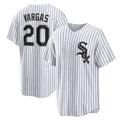 Chicago White Sox #20 Miguel Vargas White FEDASGOGE Home Replica Jersey