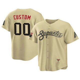 Custom Arizona Diamondbacks Gold FEDASGOGE ACTIVE PLAYER 2021 City Connect Cool Base Stitched Jersey