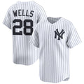 New York Yankees #28 Austin Wells White FEDASGOGE Home Limited Player Jersey