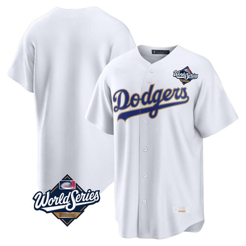 Los Angeles Dodgers Blank Player Gold White FEDASGOGE 2026 Collection Stadium Limited World Series Stitched Jerseys